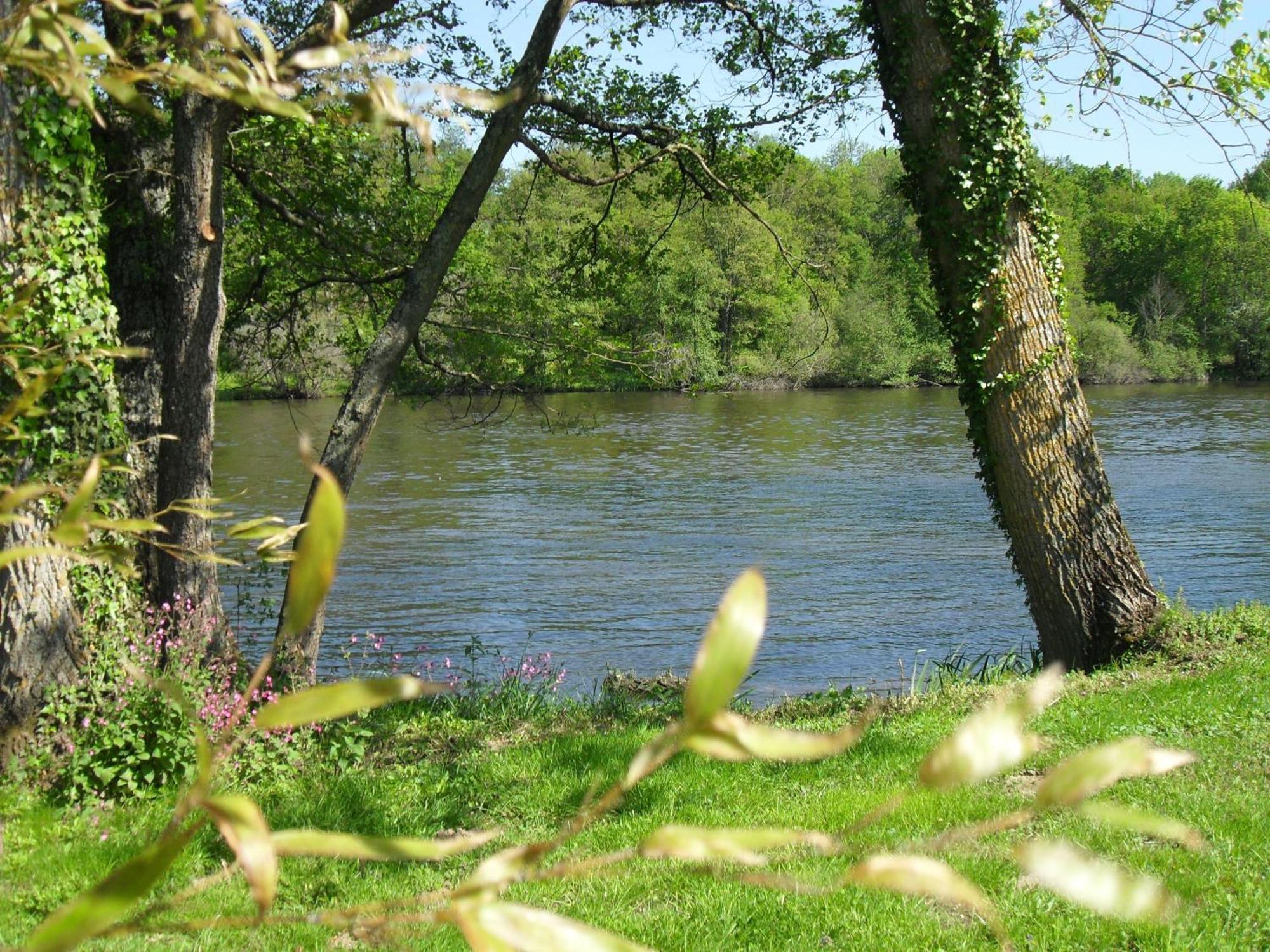 Logis Hôtel Val de Vienne Le Vigeant Buitenkant foto